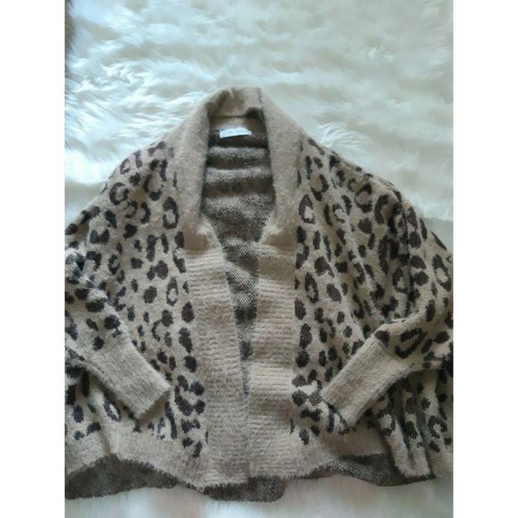 Chicwish Sweaters - 3 for $60 Chicwish Cardigan Open Front Leopard Print Sweater